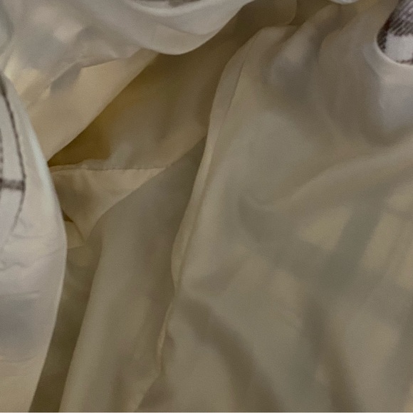 NWOT SHEIN cream/tan plaid dress coat - Picture 9 of 13